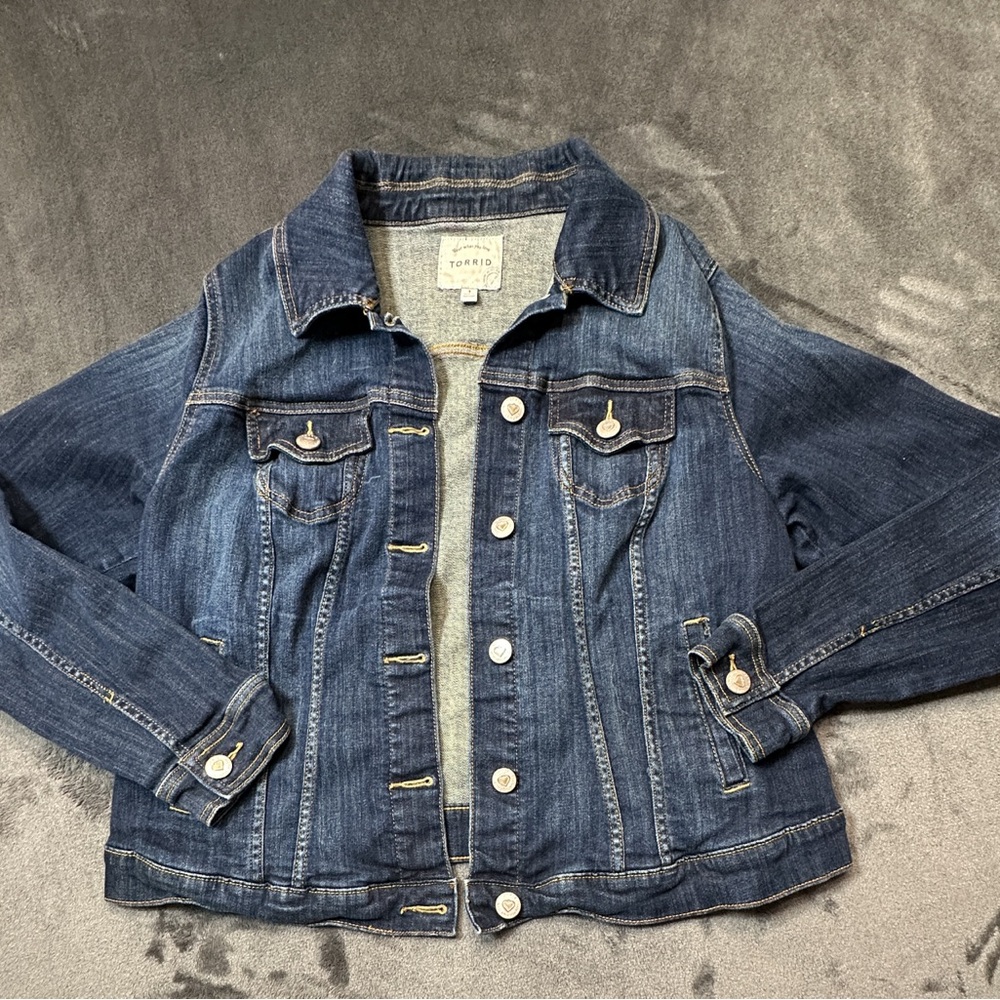 Torrid Dark Blue Denim Jacket